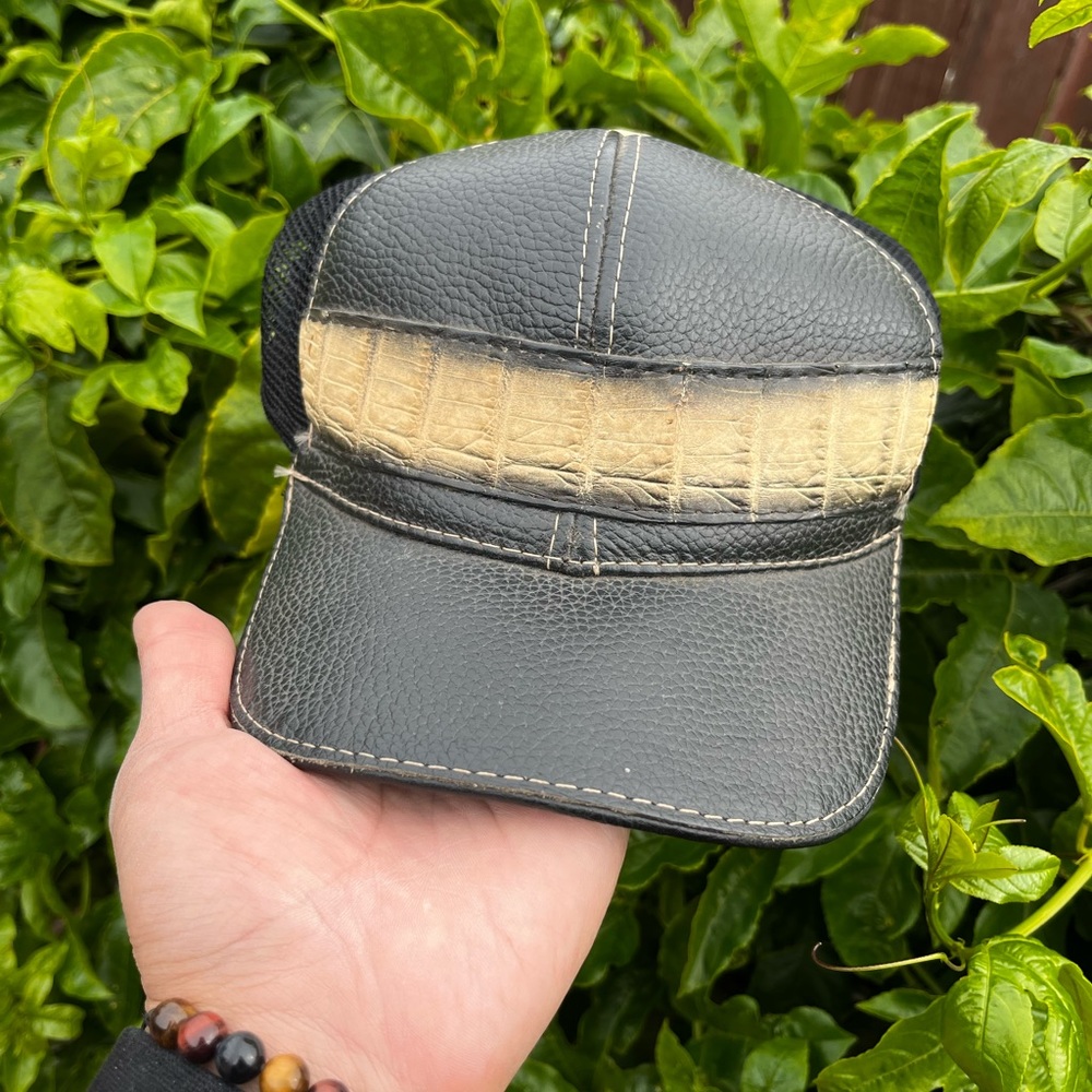 Authentic leather hat